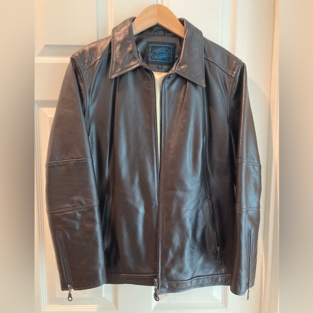 Dark Brown Steve Madden Leather Jacket